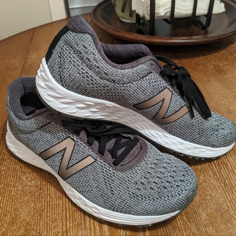 New Balance Gray and Black Sneakers